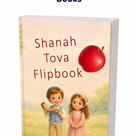 Rosh Hashanah flipbook animation, shanah tovah stop motion card 