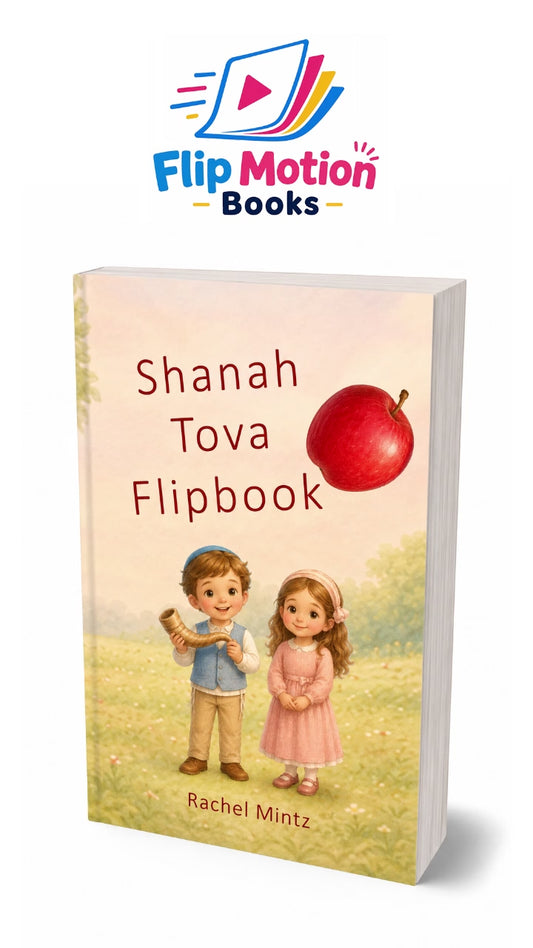 Rosh Hashanah flipbook animation, shanah tovah stop motion card 