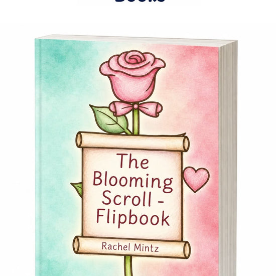 The Blooming Scroll - Color Your Own Flipbook, Blank Flip Book Coloring